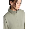 image:imageGaiam Womens Popover Quarterzip Relaxed Cropped Fit Stretch Midweight MaterialSeagrass