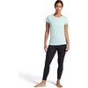 image:imageGaiam Womens Rib Mix Performance TShirt Slim Fit Stretch Lightweight MaterialBlue Haze