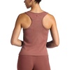 image:imageGaiam Womens Ribbed Crewneck Tank Top Cropped Fit Stretch Midweight Material MoistureWickingCafe Mocha