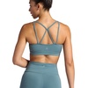 image:imageGaiam Womens Shine Bra Slim Fit Stretch Midweight Material MoistureWickingGoblin Blue