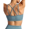 image:imageGaiam Womens Shine Bra Slim Fit Stretch Midweight Material MoistureWickingGoblin Blue