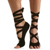 image:imageGaiam Yoga Socks  Premium Studio Non Slip Sticky Grip Accessories for Women amp MenBlackGrey Laceup