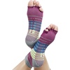 image:imageGaiam Yoga Socks  Toeless Grippy Non Slip Sticky Grip Accessories for Women amp MenBright Bouquet
