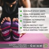 image:imageGaiam Yoga Socks  Toeless Grippy Non Slip Sticky Grip Accessories for Women amp MenGreyBlack