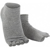 image:imageGaiam Yoga Socks  Toeless Grippy Non Slip Sticky Grip Accessories for Women amp MenHeather Grey
