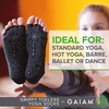image:imageGaiam Yoga Socks  Toeless Grippy Non Slip Sticky Grip Accessories for Women amp MenHeather GreyBlack