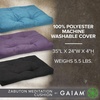 image:imageGaiam Zabuton Meditation Cushion  Yoga Pillow Designed for Comfort During Meditation  Soft and Thick Floor Pillow for Pressure Relief  Machine Washable Cover  35 L x 24 W x 4 H