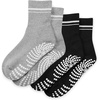 image:imageGaiam Grippy Crew Socks with Silicone Grip NonSlip Socks for Pilates Yoga Barre amp Dance  Cotton Blend  2Pack or 3Pack2 Pack  GreyBlack