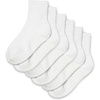 image:imageGaiam Grippy Crew Socks with Silicone Grip NonSlip Socks for Pilates Yoga Barre amp Dance  Cotton Blend  2Pack or 3Pack3 Pack  Solid White