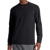 image:imageGaiam Mens Cozy amp Cool Long Sleeve Crewneck Top Standard Fit Stretch Midweight Micro Waffle Jacquard MaterialBlack