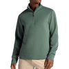 image:imageGaiam Mens Recovery Long Sleeve QuarterZip Standard Fit Midweight Breathable MaterialDuck Green