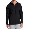 image:imageGaiam Mens Serenity Flow Long Sleeve Cowl Neck Quarterzip Hoodie Standard Fit Stretch Midweight MaterialBlack