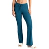 image:imageGaiam Womens Marled HighRise Flare Pant Slim Fit 315 Inseam Stretch Midweight Heathered MaterialReflecting Pond Heather