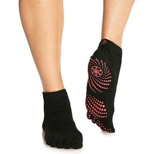 image:imageGaiam Grippy Yoga Socks for Women amp Men  Full Toe Non Slip Sticky Grip Accessories for Yoga Barre Pilates Dance Ballet