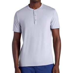 image:imageGaiam Mens Bliss Balance Short Sleeve Henley TopSleet