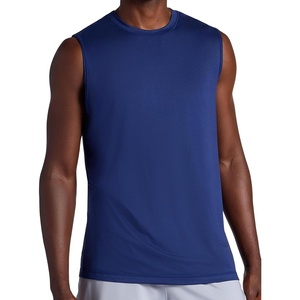 image:imageGaiam Mens Everyday Basic Muscle Tank Top Standard Fit Stretch Midweight MaterialMedieval Blue