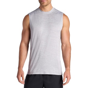 image:imageGaiam Mens Everyday Basic Muscle Tank Top Standard Fit Stretch Midweight MaterialSleet Heather