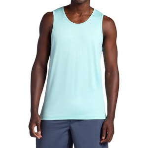 image:imageGaiam Mens Everyday Basic Tank Top Standard Fit Stretch Midweight Jersey MaterialPastel Turq