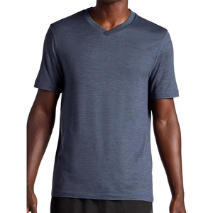 image:imageGaiam Mens Everyday Basic VNeck Top Standard Fit Stretch Midweight MaterialCool Grey Heather