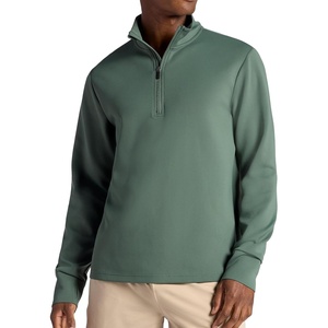 image:imageGaiam Mens Recovery Long Sleeve QuarterZip Standard Fit Midweight Breathable MaterialDuck Green