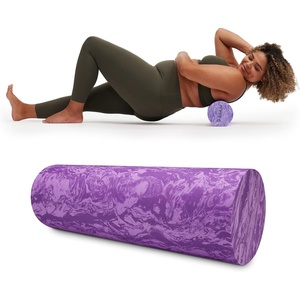 image:imageGaiam Restore Foam Roller Muscle Recovery 18 High Density Purple  HighDensity EVA Foam  Deep Tissue Massage  Pre amp PostWorkout Muscle Recovery  Multiple Sizes  Home amp Gym