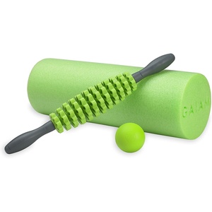 image:imageGaiam Restore Foam Roller Relief Massage Kit 18 Foam Roller Adjustable Massage Roller Stick Ultimate Massage Ball