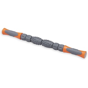 image:imageGaiam Restore Massage Stick Roller  18 Inch  Comfort Grip Handles with 6 Independent Textured Total Body Massager Spinners