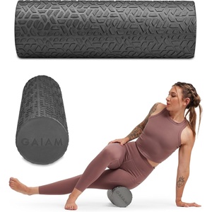 image:imageGaiam Restore Textured Foam Roller Deep Tissue 18  HighDensity EVA Foam  Deep Tissue Massage  Pre amp PostWorkout Muscle Recovery  Multiple Sizes  Home amp Gym
