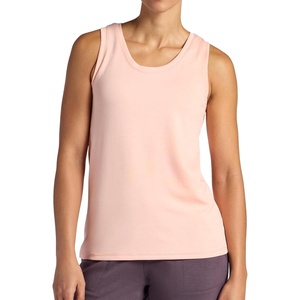 image:imageGaiam Womens Hudson Scoop Neck Tank Top Relaxed Fit Stretch Midweight Material HighLow HemPeach Melba