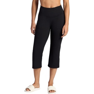 image:imageGaiam Womens Wide Leg Crop Legging Cropped Fit 225 InseamBlack Tap Shoe