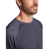 image:imageGaiam Mens Flow State Long Sleeve Crewneck Top Standard Fit Stretch Midweight MaterialCool Grey Heather