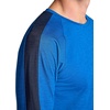 image:imageGaiam Mens Power Long Sleeve Crewneck Raglan Top Standard Fit Stretch Midweight MaterialClassic Blue HeatherNavy Heather