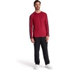 image:imageGaiam Mens Power Long Sleeve Crewneck Raglan Top Standard Fit Stretch Midweight MaterialGarnet HeatherEbony Heather