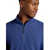 image:imageGaiam Mens Reform Long Sleeve Quarterzip Standard Fit Stretch Midweight MaterialMedieval Blue