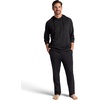 image:imageGaiam Mens Restorative Hoodie Relaxed Fit Stretch Heavyweight Fleece MaterialBlack