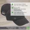image:imageGaiam Womens Performance Fitness Black Hat  StayCool Mesh Outdoor Running Hat with MoistureWicking Sweat Band PreShaped Bill  Trendy Ponytail Ball Cap for Baseball Yoga amp Outside Exercise