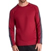 image:imageGaiam Mens Power Long Sleeve Crewneck Raglan Top Standard Fit Stretch Midweight MaterialGarnet HeatherEbony Heather