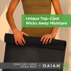 image:imageGaiam Dry Grip Yoga Mat Lightweight Non Slip Exercise Mat  Fitness mat with moisturewicking topcoat drygrip traction rubber cushioning for hot yoga Pilates and daily workoutsBlack