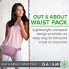 image:imageGaiam Fanny Pack Running Belt Bag  Out amp About Waist Pack Cell Phone Holder Exercise Gym Slim Zipper Workout Pouch Jogging Bag Multi Pocket Adjustable Walking Runner Accessories WomenRose