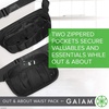 image:imageGaiam Fanny Pack Running Belt Bag  Out amp About Waist Pack Cell Phone Holder Exercise Gym Slim Zipper Workout Pouch Jogging Bag Multi Pocket Adjustable Walking Runner Accessories WomenRose