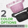 image:imageGaiam Fanny Pack Running Belt Bag  Out amp About Waist Pack Cell Phone Holder Exercise Gym Slim Zipper Workout Pouch Jogging Bag Multi Pocket Adjustable Walking Runner Accessories WomenRose
