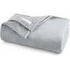 image:imageGaiam Super Soft amp Plush Velvetloft Warp Knit Throw Warm amp Cozy 50 x 60 Size Throw Blanket with Carved Texture Mauve MornCharcoal