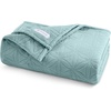 image:imageGaiam Super Soft amp Plush Velvetloft Warp Knit Throw Warm amp Cozy 50 x 60 Size Throw Blanket with Carved Texture Mauve MornOcean
