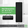 image:imageGaiam Thick Yoga Mat Exercise amp Fitness Mat with EasyCinch Carrying StrapBlack