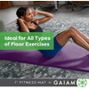 image:imageGaiam Thick Yoga Mat Exercise amp Fitness Mat with EasyCinch Carrying StrapBlack
