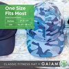 image:imageGaiam Womens Classic Fitness Hat  Baseball Cap and Running Hat for Women  BuiltIn Ponytail Hole MoistureWicking Fabric for General Outdoor Activities  One Size Fits Most  Green Camouflage