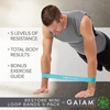 image:imageGaiam Restore Mini Resistance Loop Bands  5 Pack Booty Bands with 5 Resistance Levels  Loop Resistance Bands for Exercise and Rehab  Includes Guide and Carry Bag