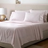 image:imageGaiam King Sheet Set Whispering Blue  6PC Solid Microfiber Cooling Sheets Wrinkle Resistant Quick Dry Lightweight Soft Brushed FinishIkat Fan Blush