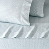 image:imageGaiam King Sheet Set Whispering Blue  6PC Solid Microfiber Cooling Sheets Wrinkle Resistant Quick Dry Lightweight Soft Brushed FinishIkat Fan Light Ocean
