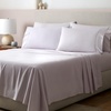 image:imageGaiam King Sheet Set Whispering Blue  6PC Solid Microfiber Cooling Sheets Wrinkle Resistant Quick Dry Lightweight Soft Brushed FinishOrchid Tint